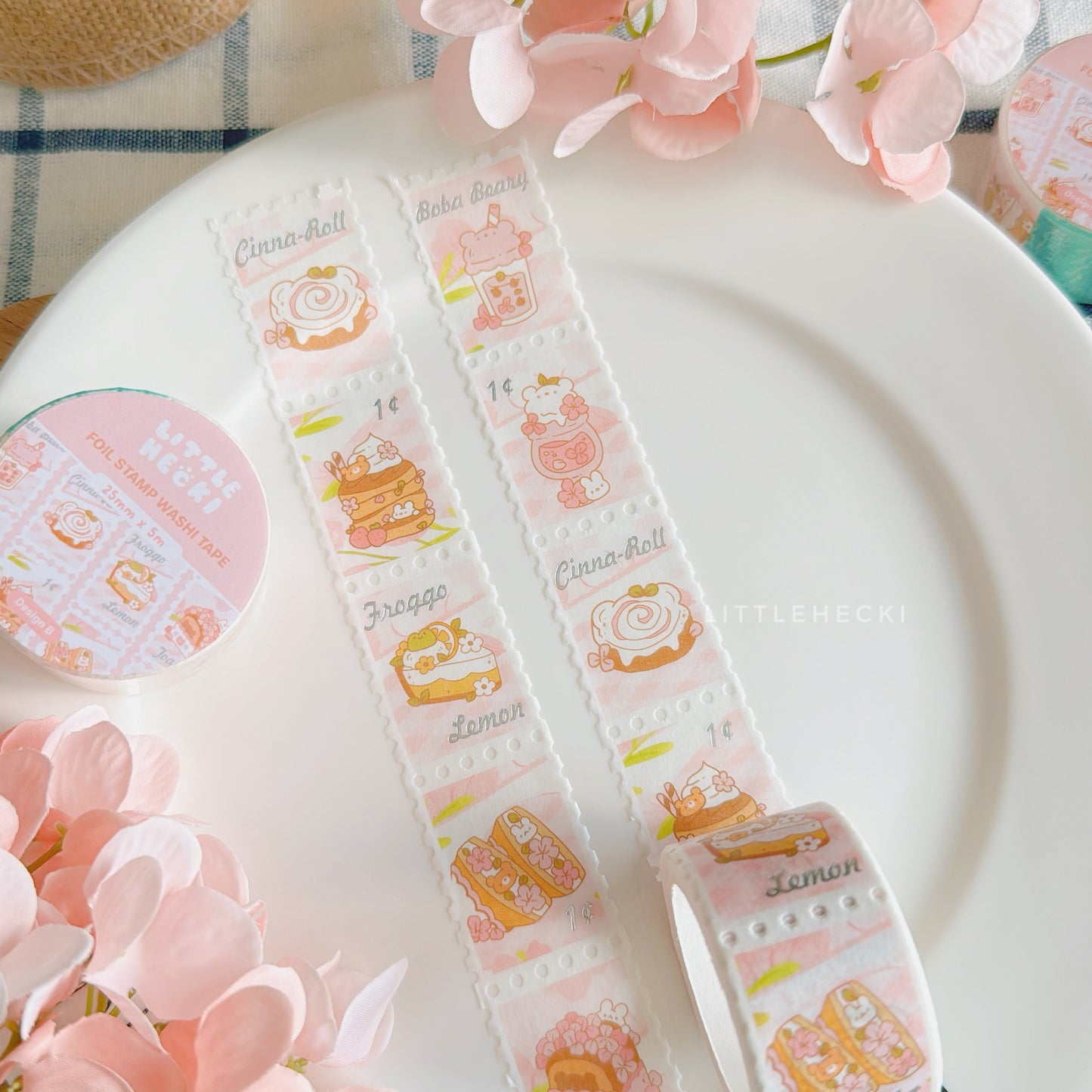 Spring Cafe (B) Stamp Washi Tape