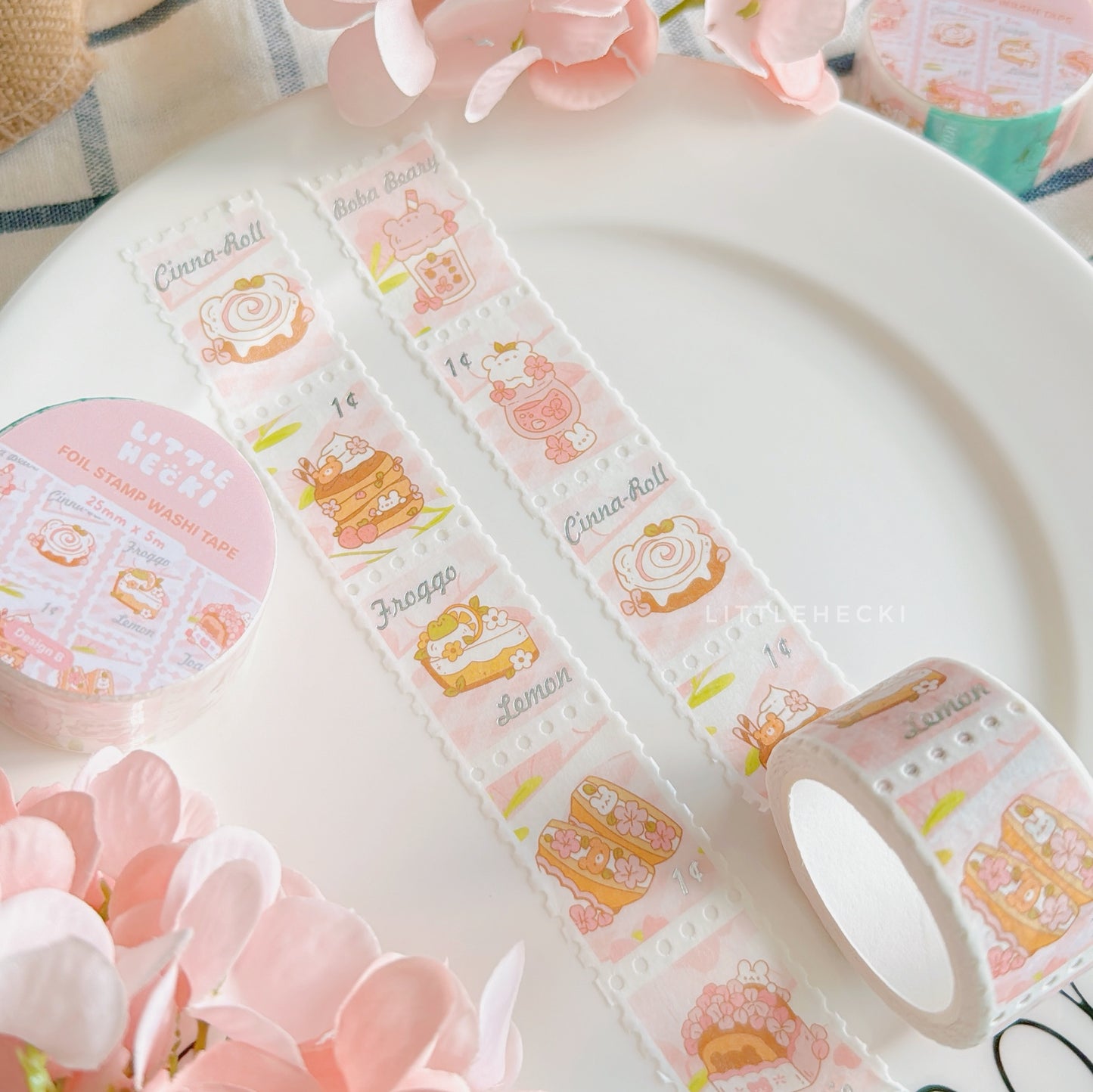 Spring Cafe (B) Stamp Washi Tape