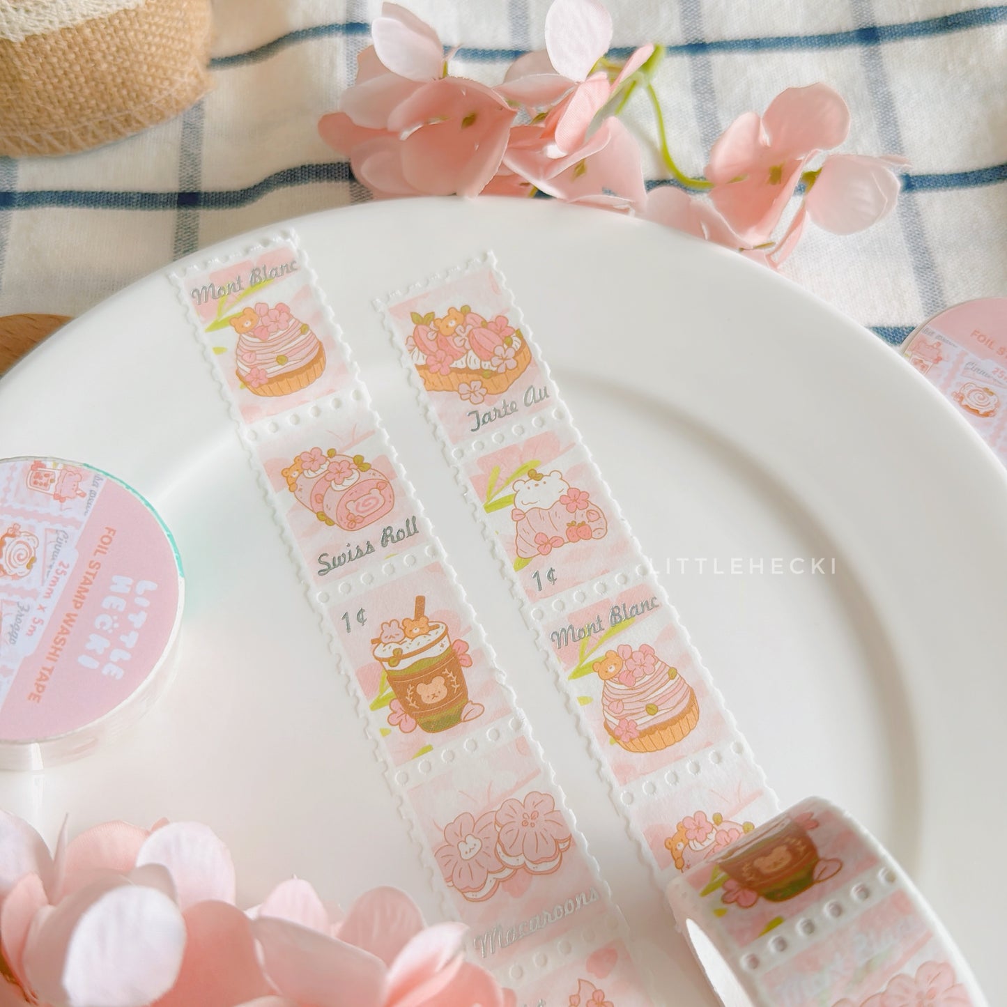 Spring Cafe (A) Stamp Washi Tape