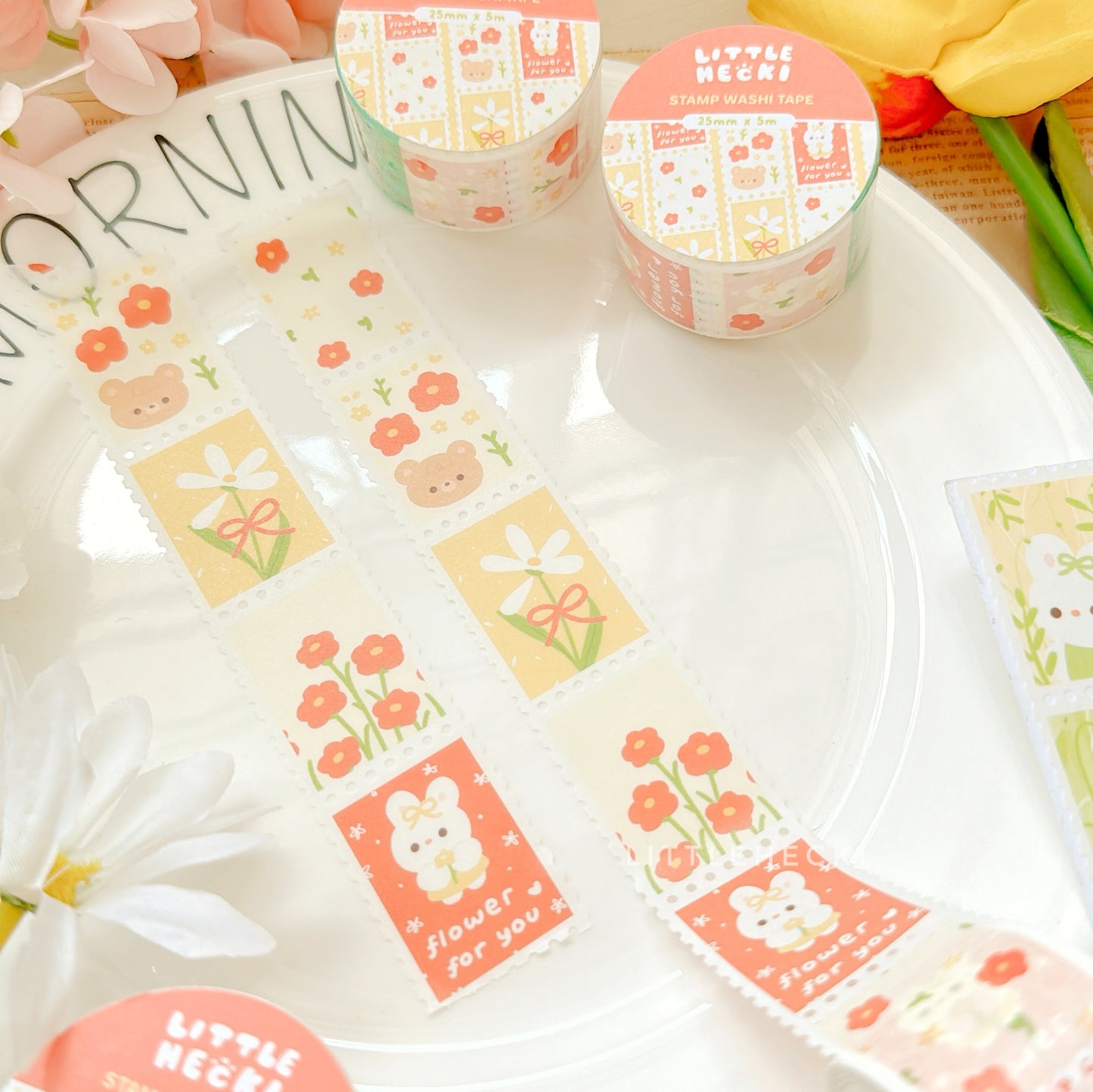 Flower For You Stamp Washi Tape
