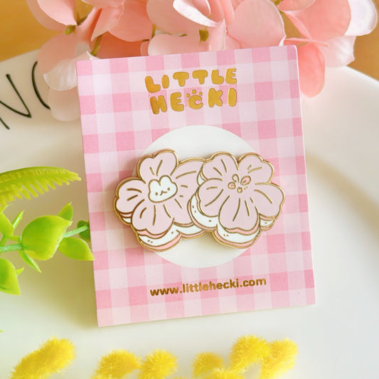 Sakura Bunny Macarons Enamel Pin