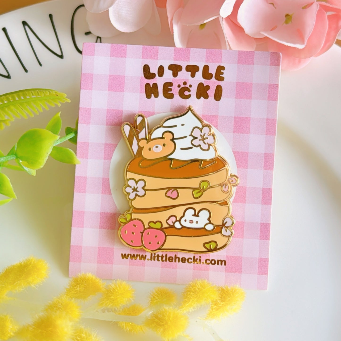 Beary’s Berry Pancake Enamel Pin