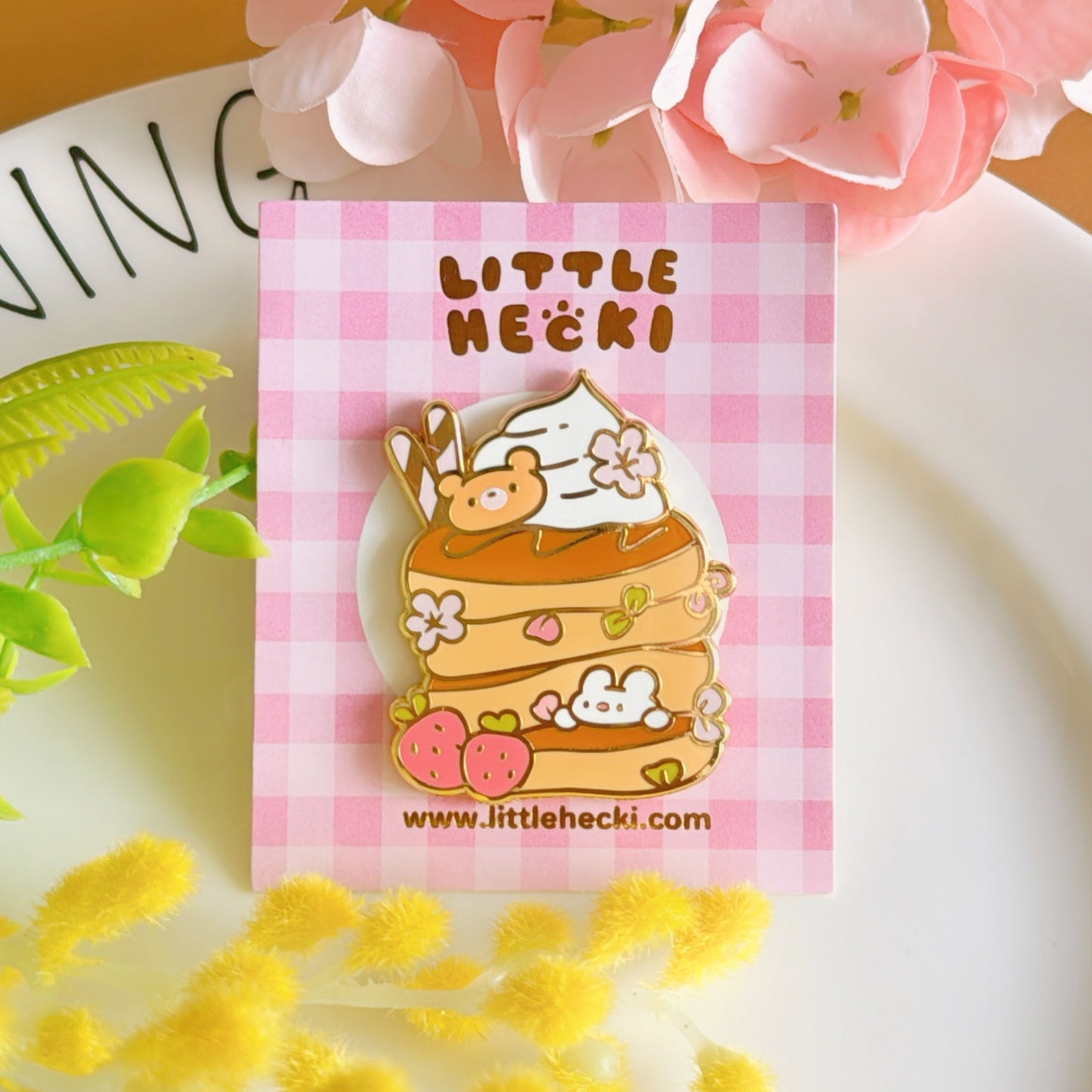 Beary’s Berry Pancake Enamel Pin