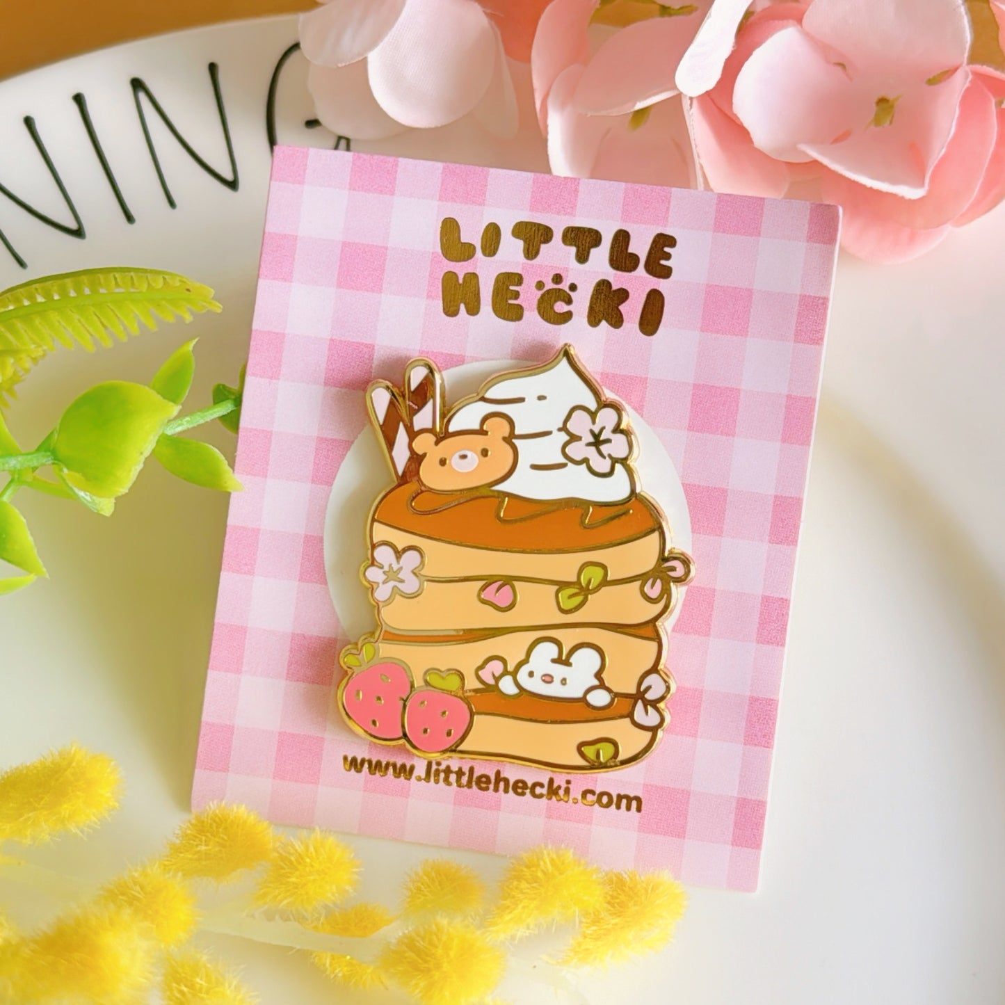 Beary’s Berry Pancake Enamel Pin