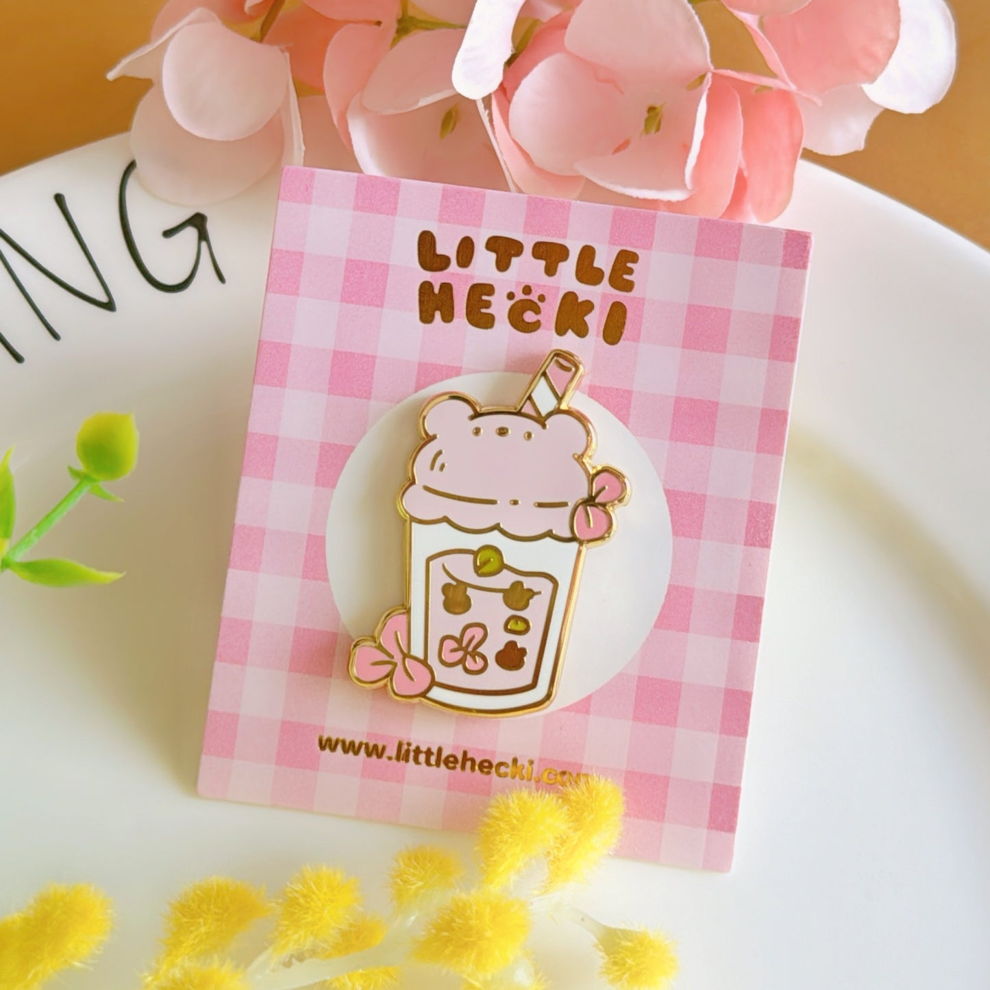 Spring Boba Enamel Pin