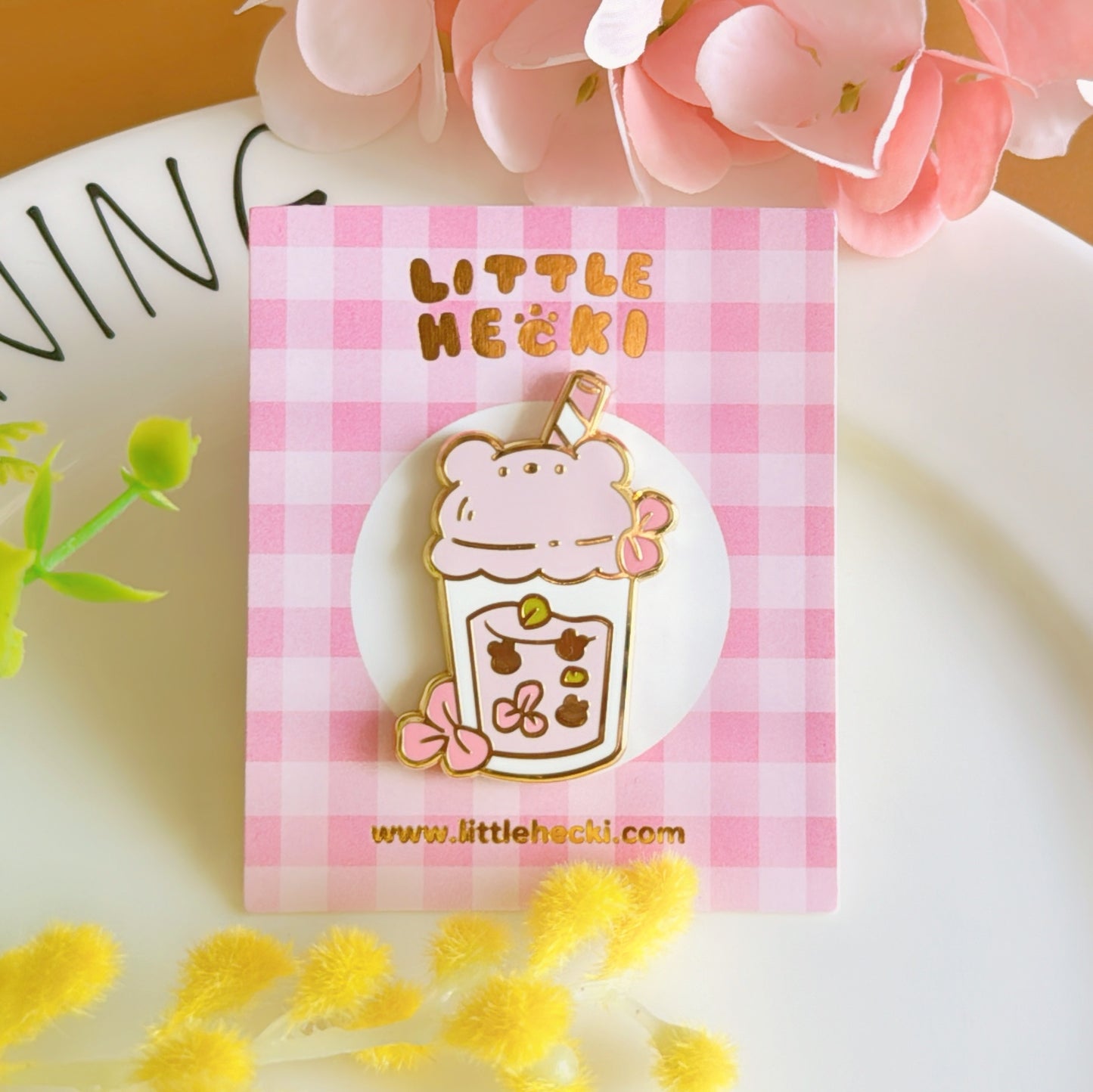 Spring Boba Enamel Pin