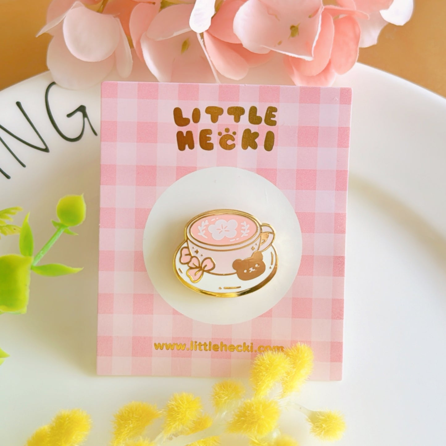 Sakura Latte Mini Enamel Pin