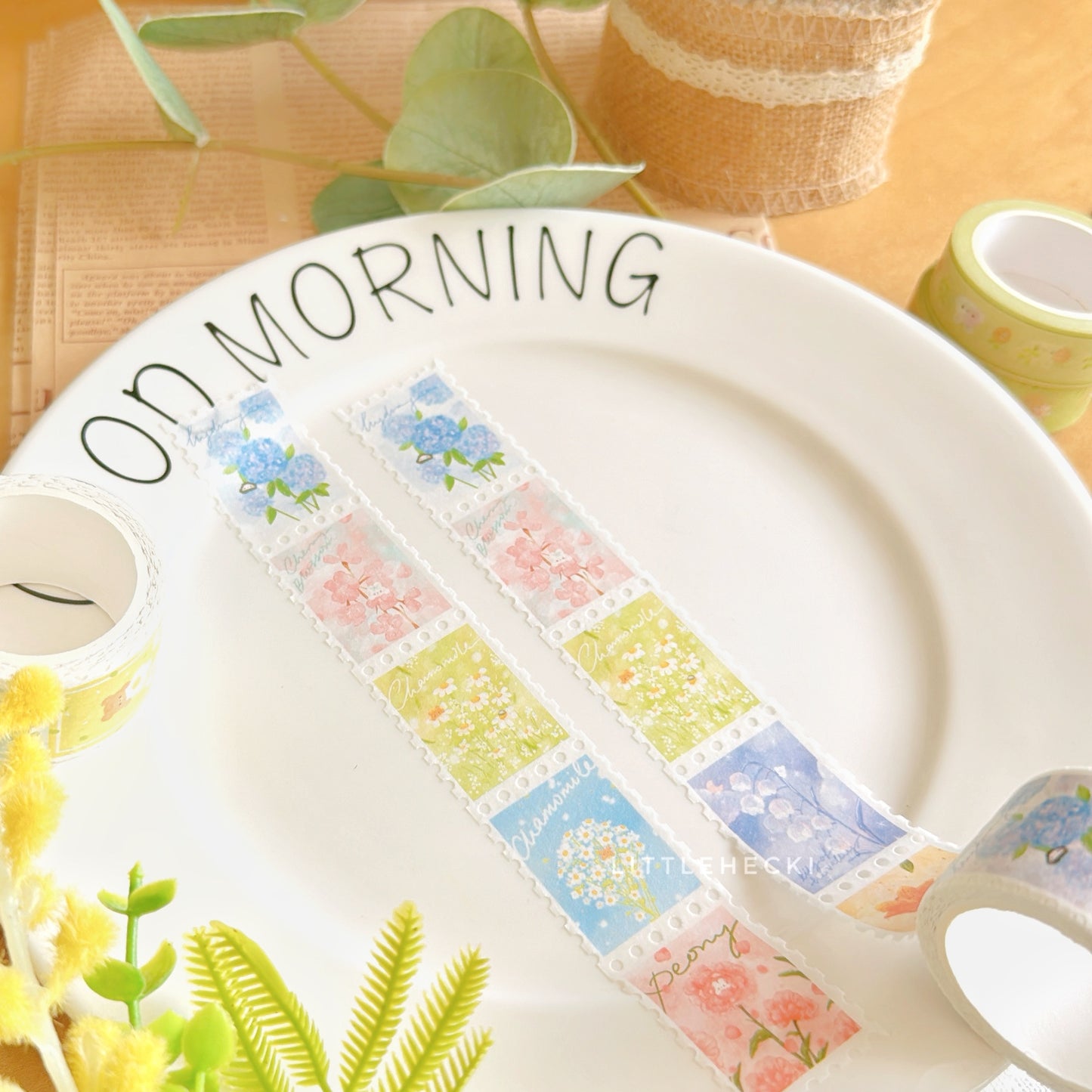 Flowers Stamp Washi Tape