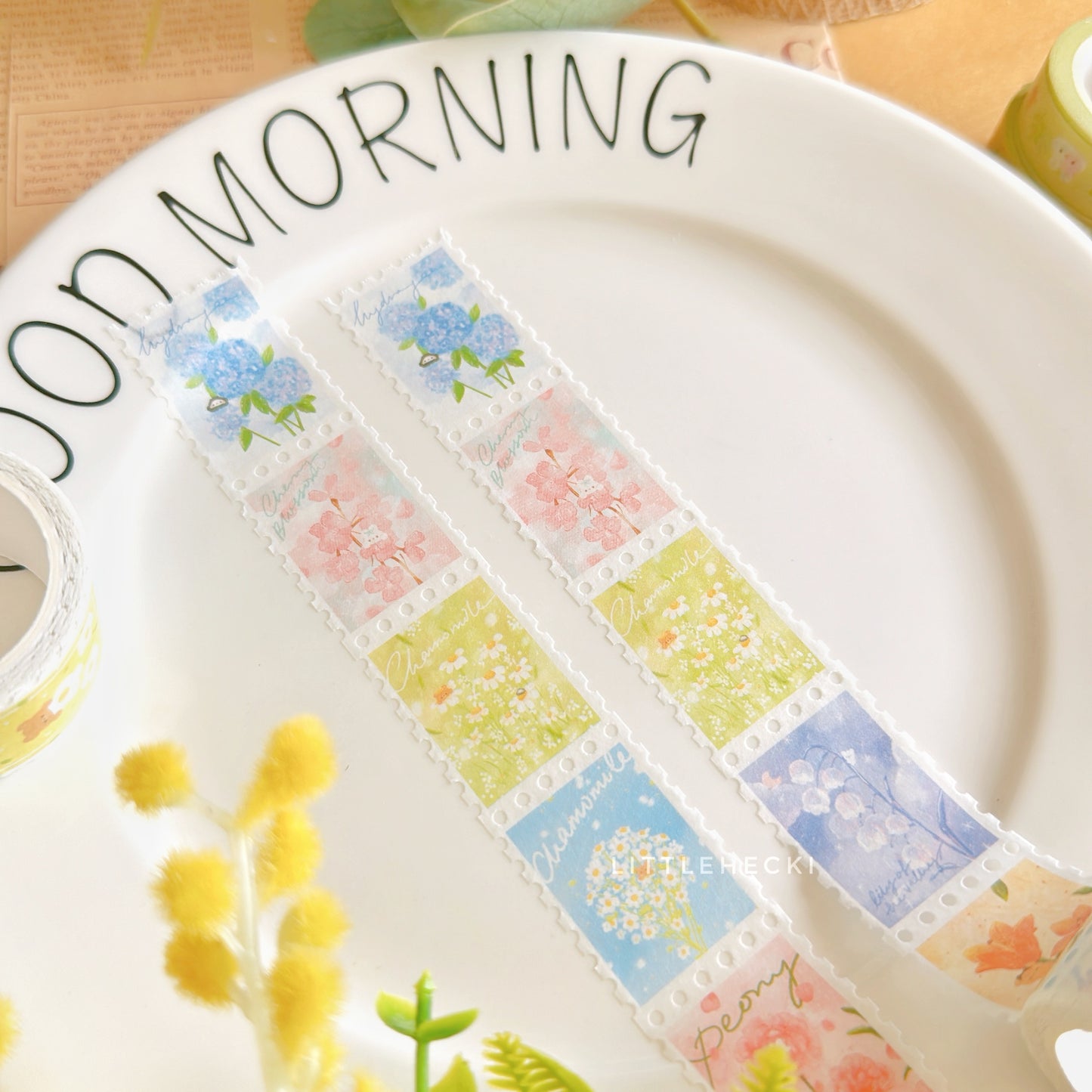 Flowers Stamp Washi Tape