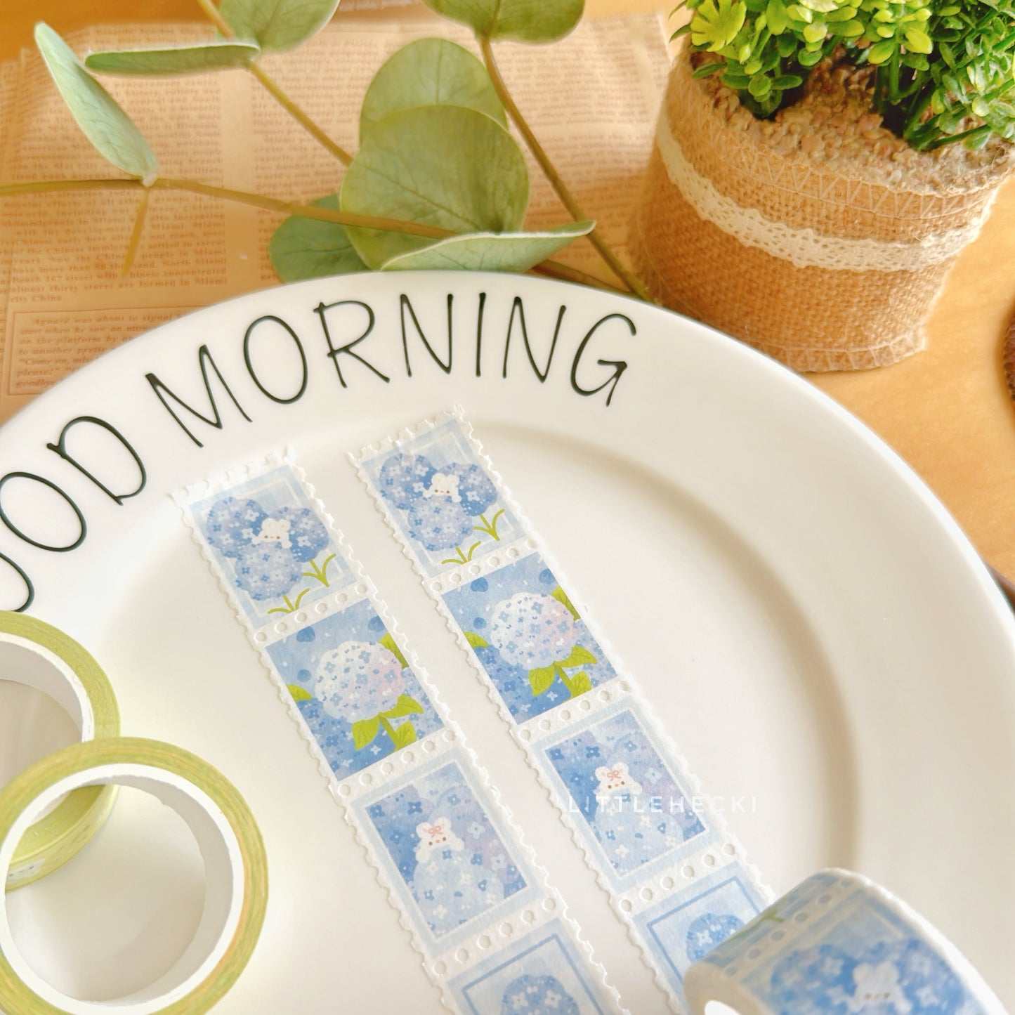 Hydrangeas Stamp Washi Tape