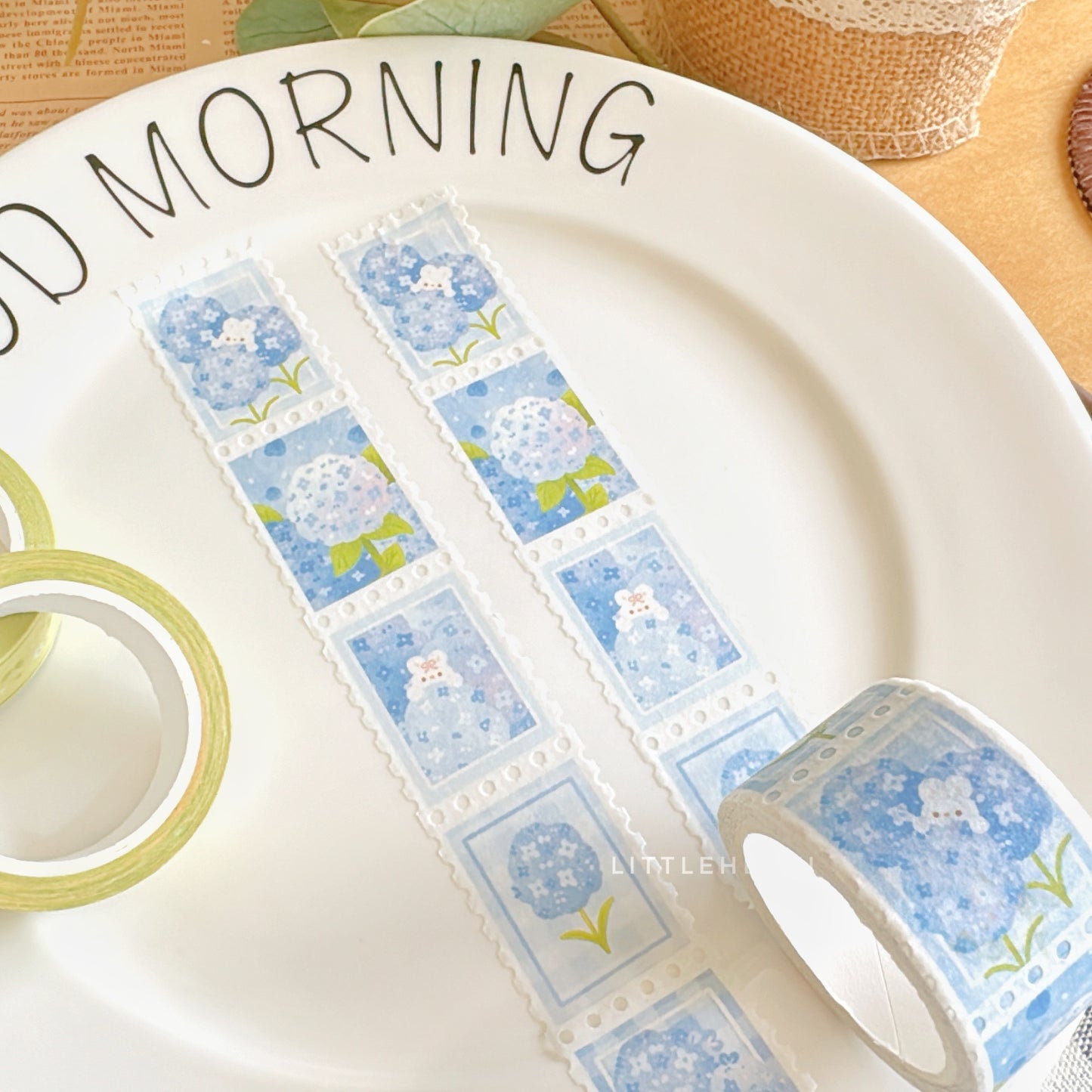 Hydrangeas Stamp Washi Tape