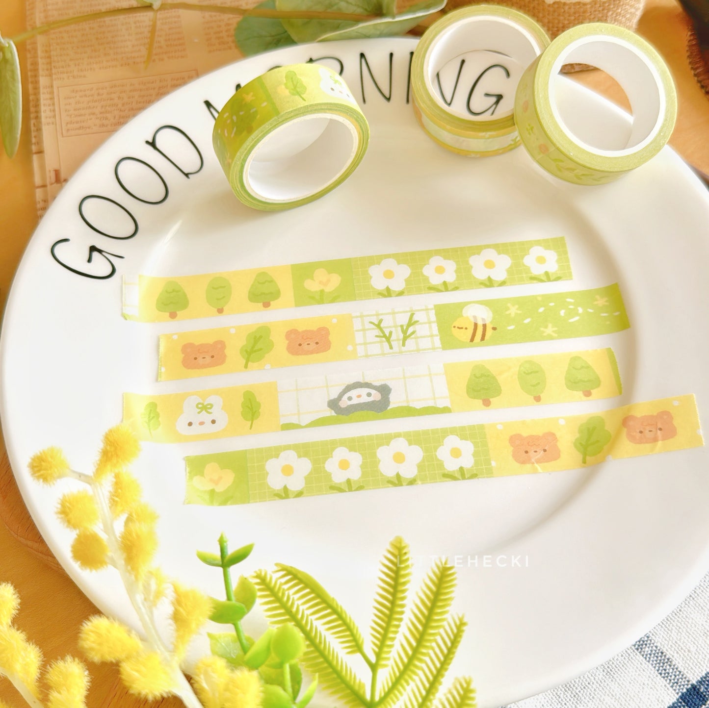 Beary's Happy Garden Washi Tape