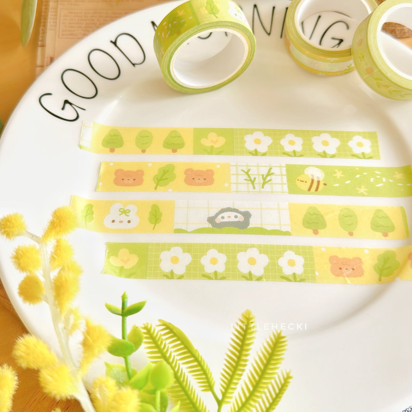 Beary's Happy Garden Washi Tape