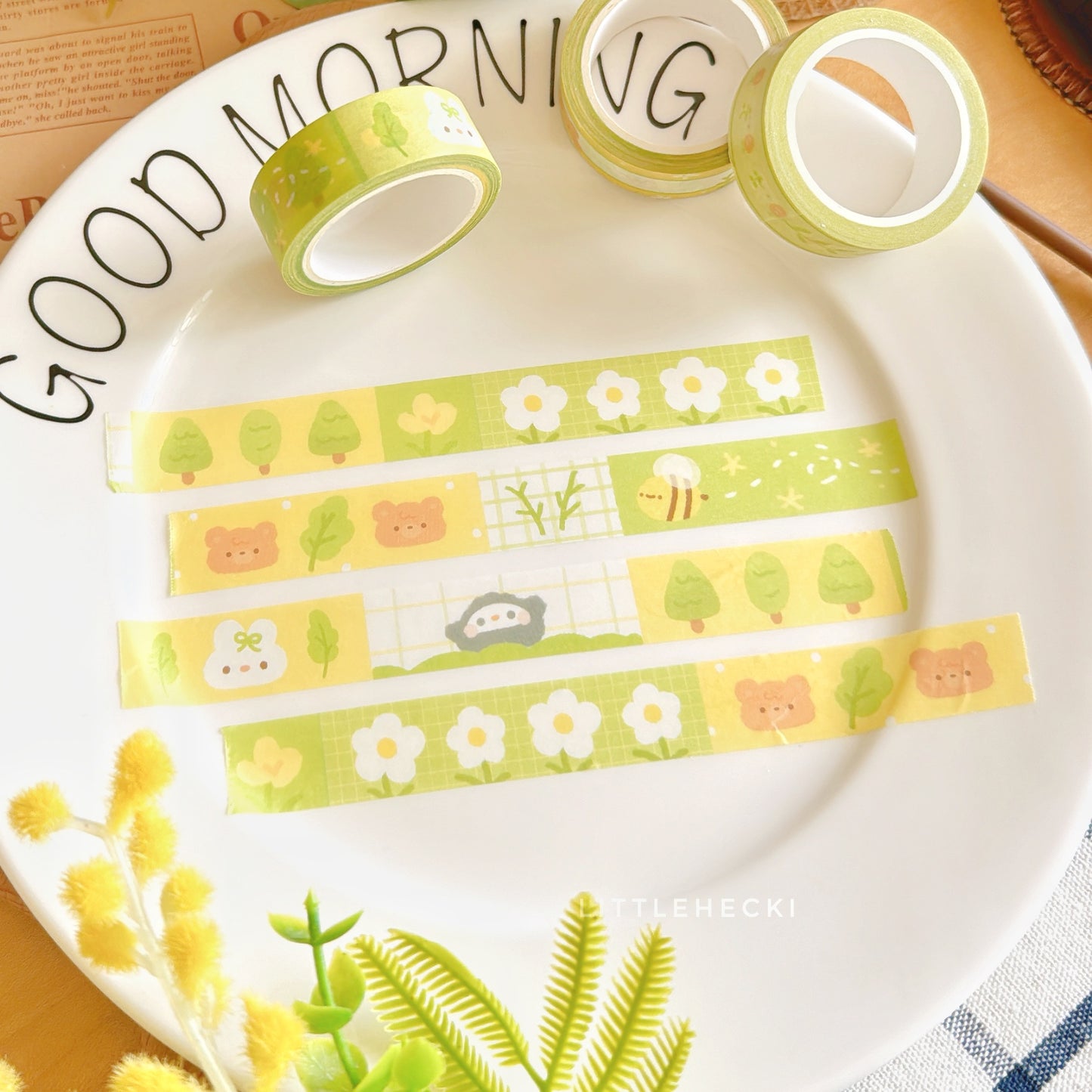 Beary's Happy Garden Washi Tape