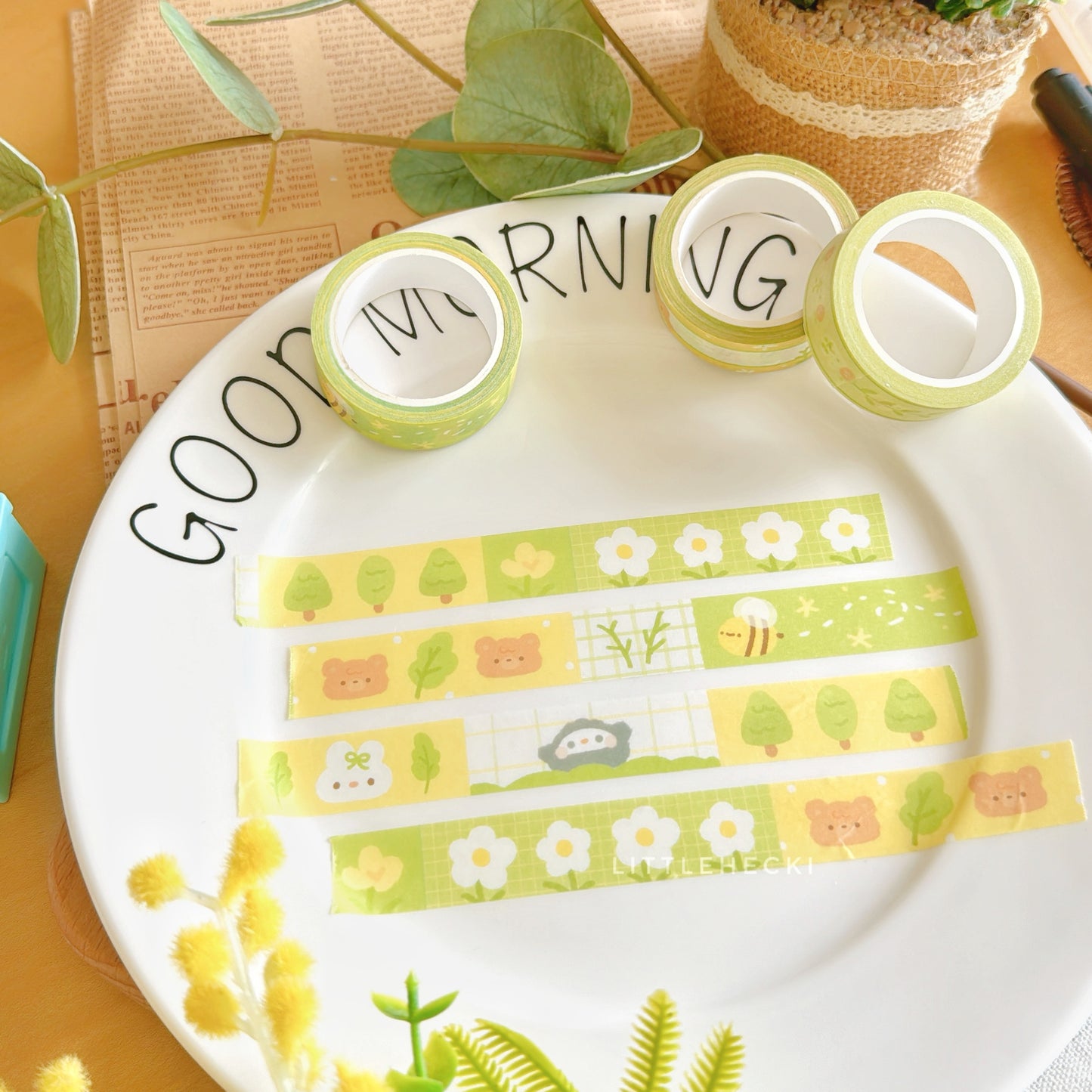 Beary's Happy Garden Washi Tape