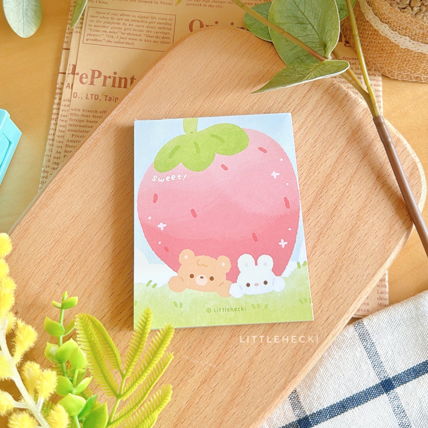 Strawberry Notepad