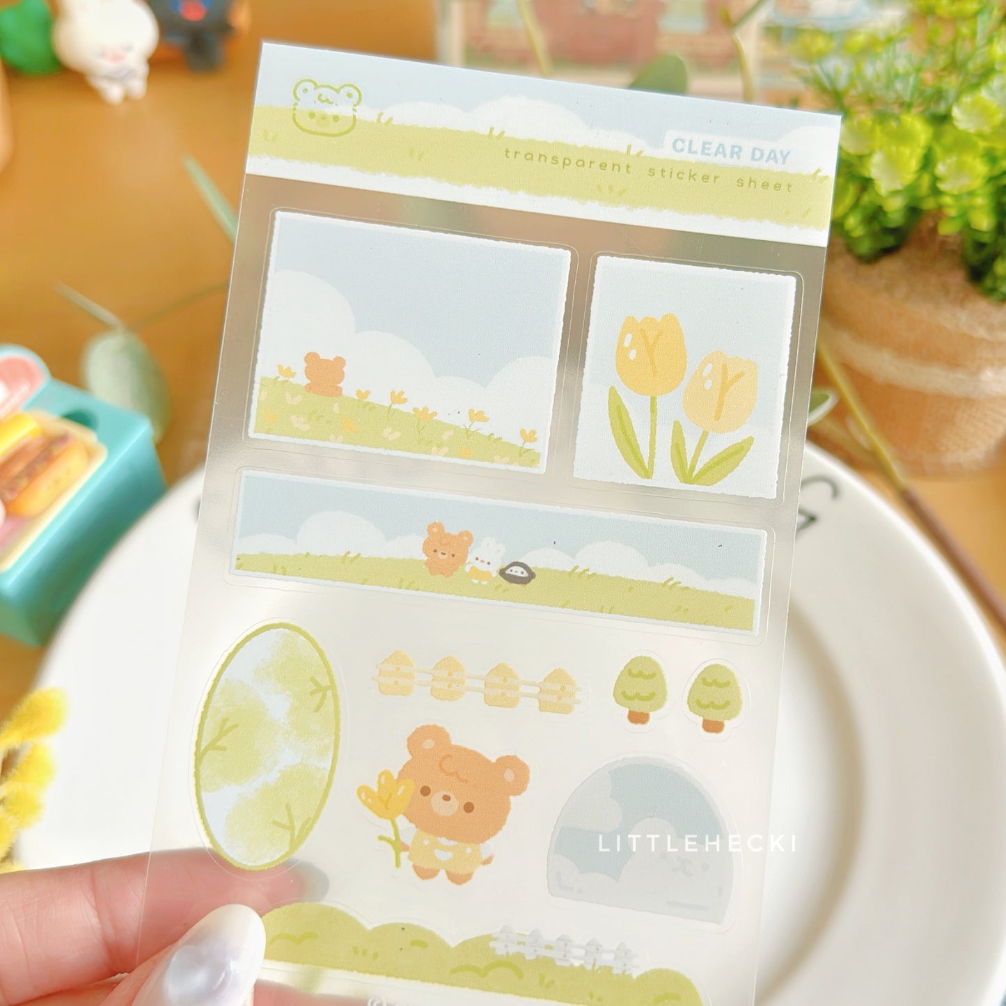 Clear Day Transparent Sticker Sheet