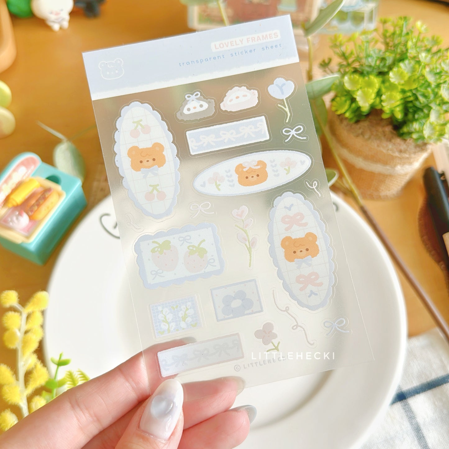 Lovely Frames Transparent Sticker Sheet