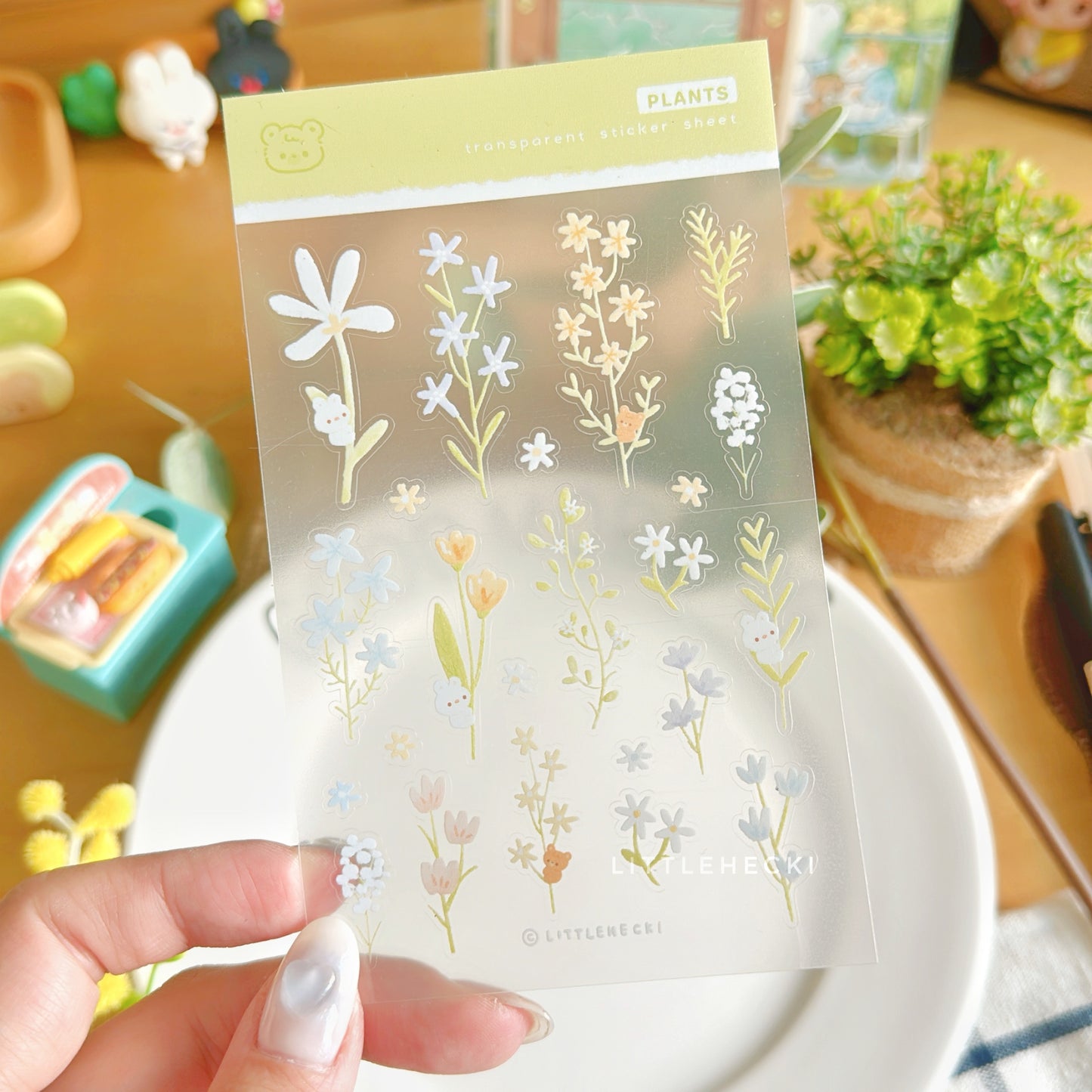 Plants Transparent Sticker Sheet