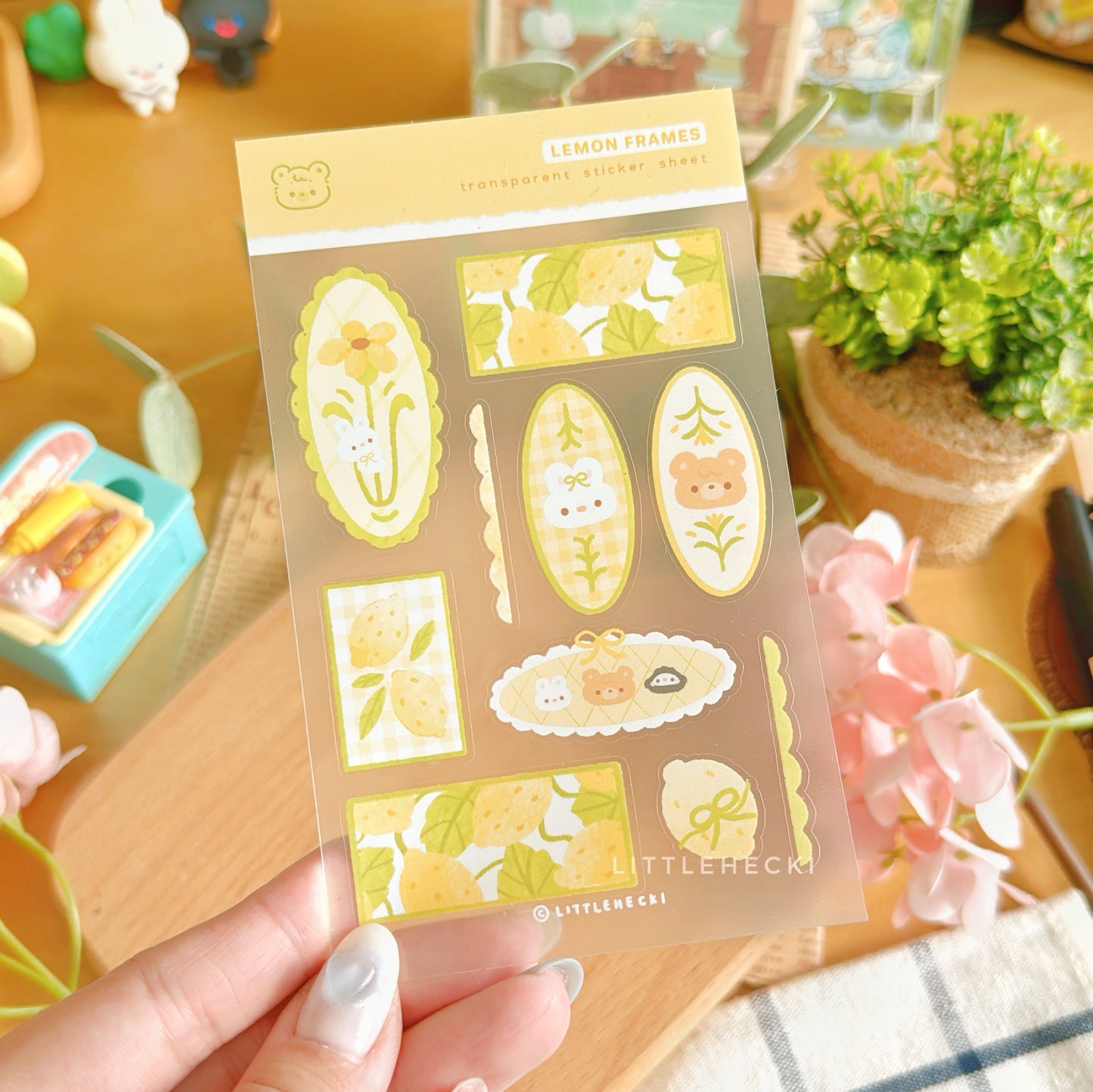 Lemon Frames Transparent Sticker Sheet