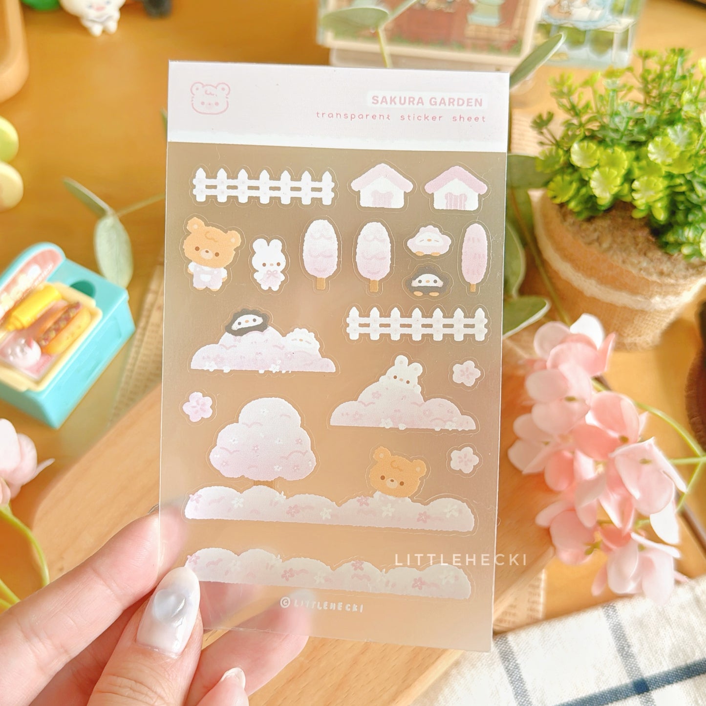 Sakura Garden Transparent Sticker Sheet