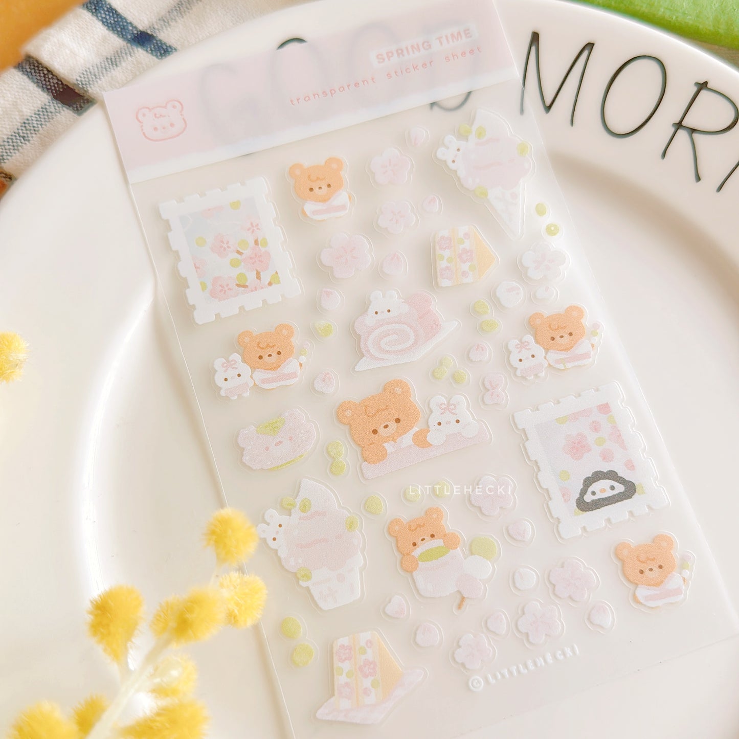 Spring Time Transparent Sticker Sheet