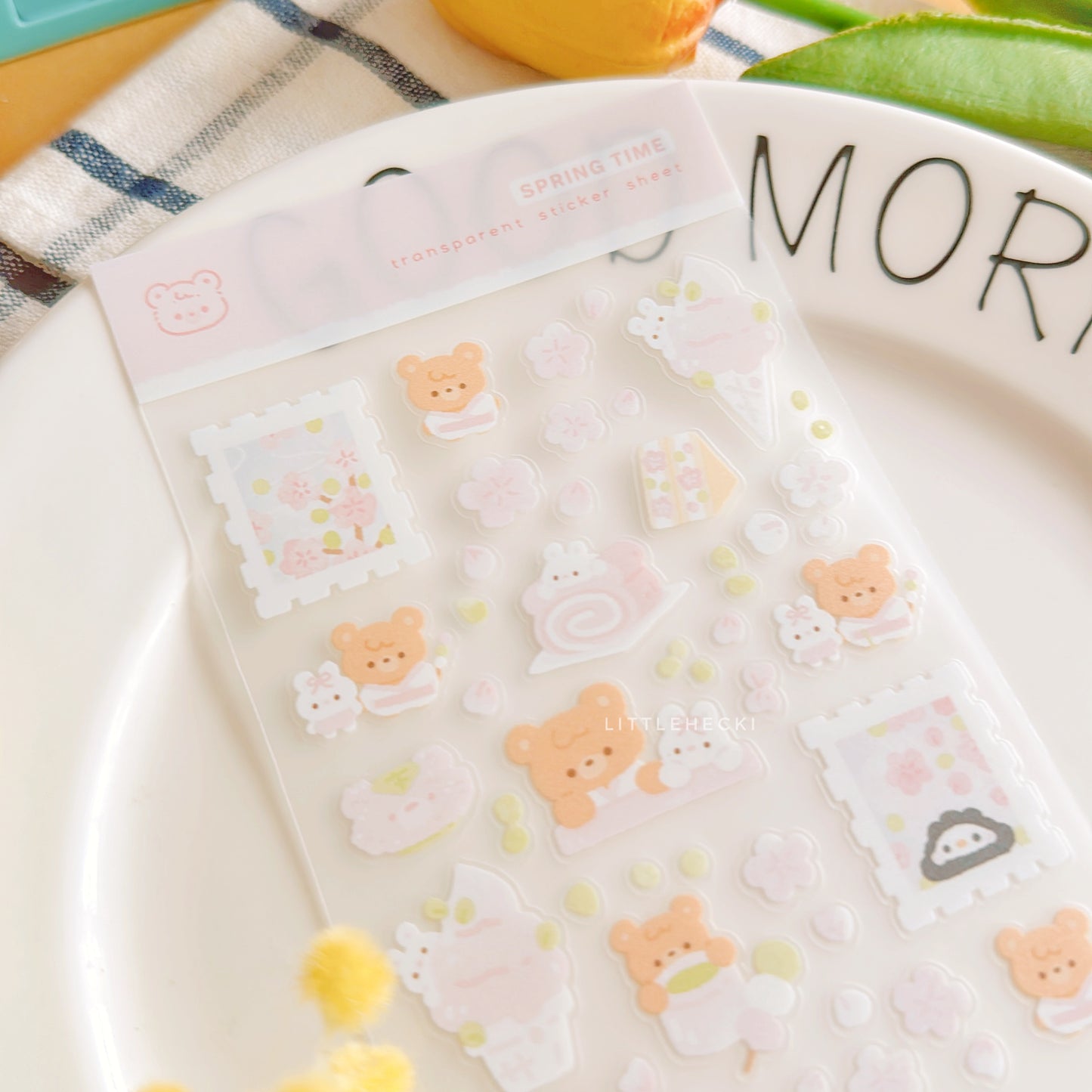 Spring Time Transparent Sticker Sheet