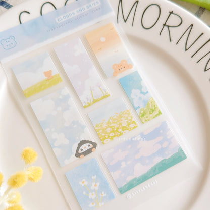 Clouds and Skies Transparent Sticker Sheet