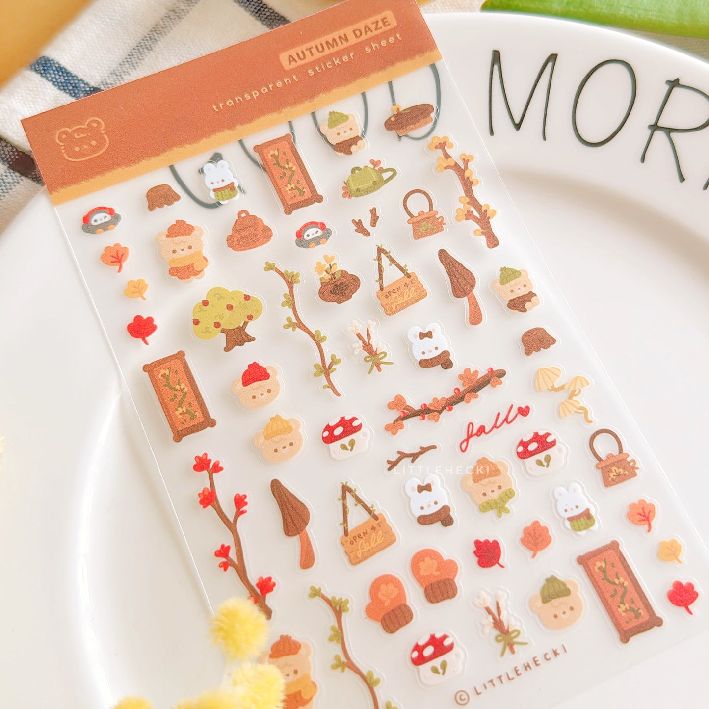Autumn Daze Transparent Sticker Sheet