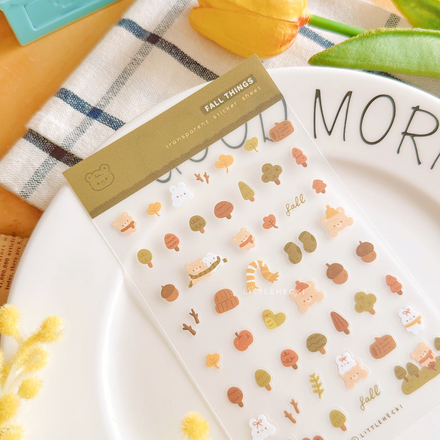 Fall Things Transparent Sticker Sheet