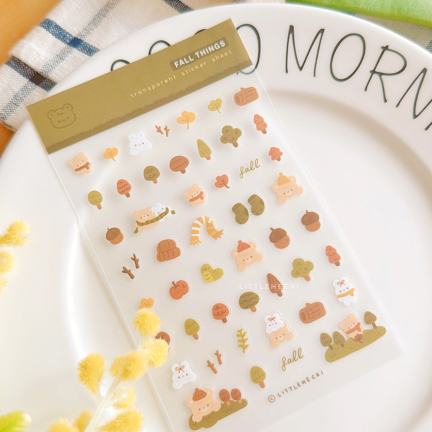 Fall Things Transparent Sticker Sheet
