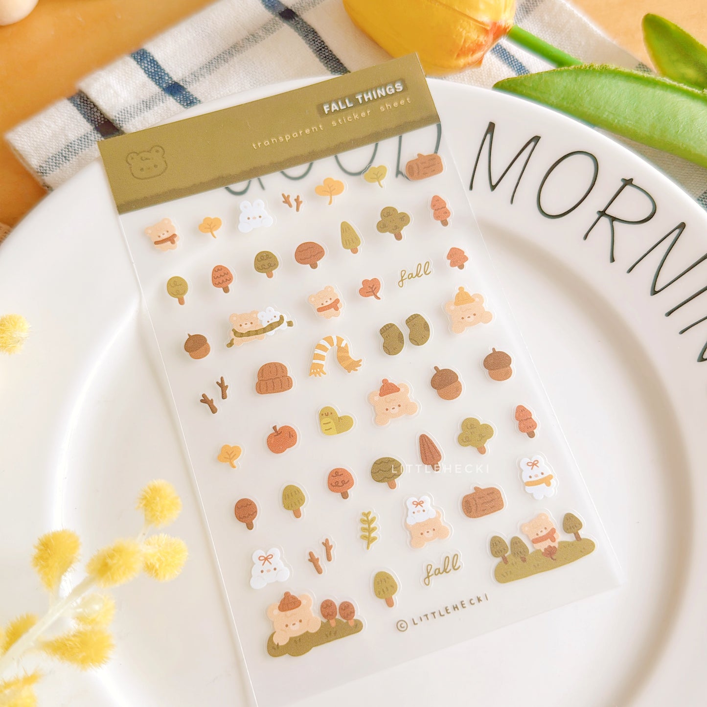 Fall Things Transparent Sticker Sheet