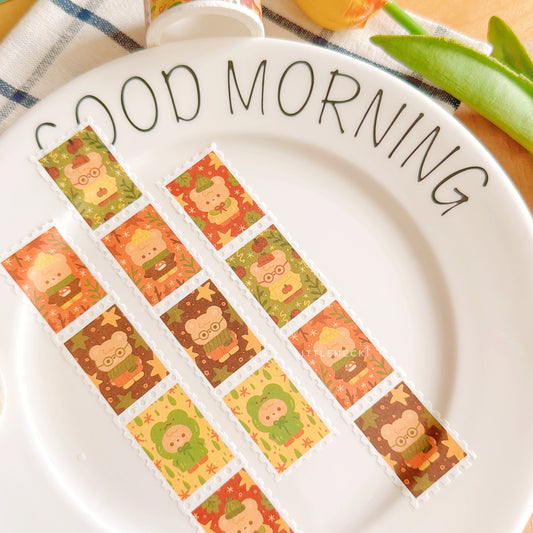 Dress-Up Fall Beary Stamp Washi Tape