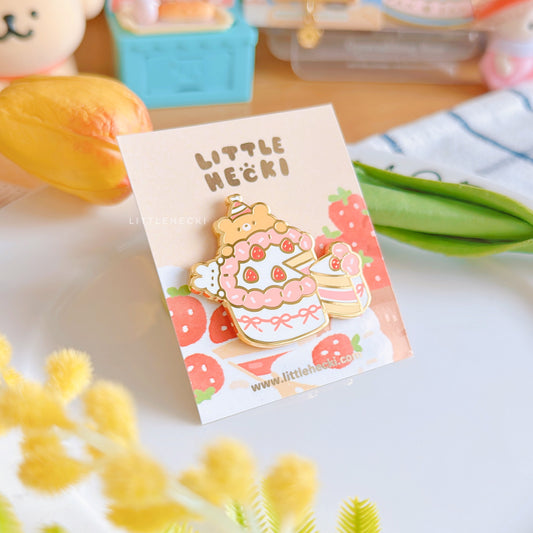 Birthday Cake Enamel Pin
