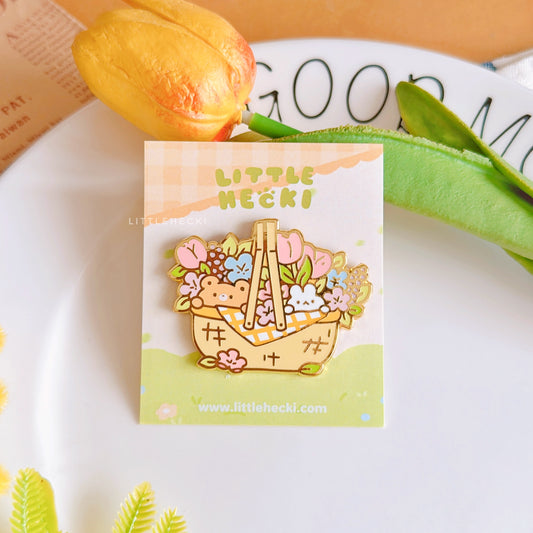 Picnic Basket Enamel Pin