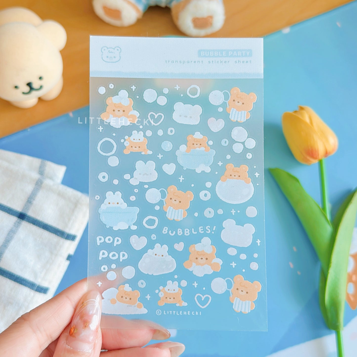 Bubble Party Transparent Sticker Sheet