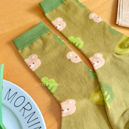 Forest Beary Socks