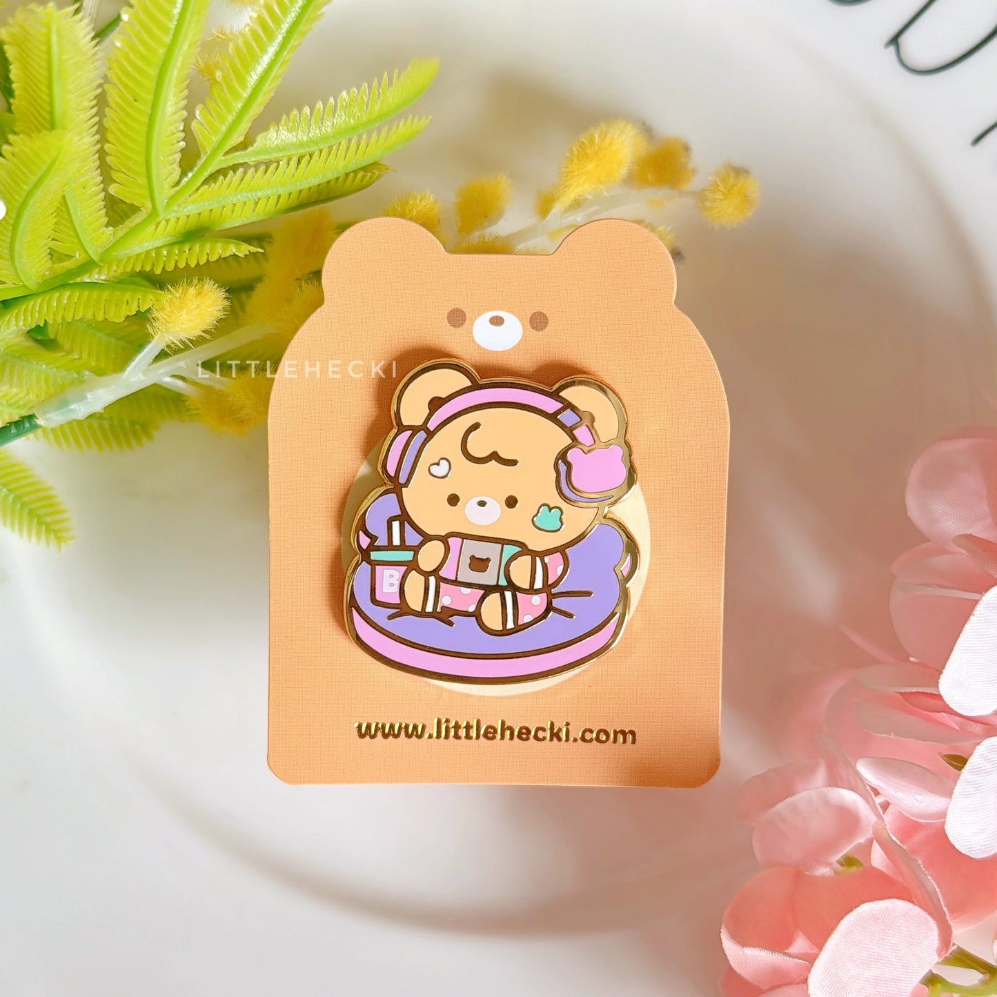 Gamer Beary Enamel Pin
