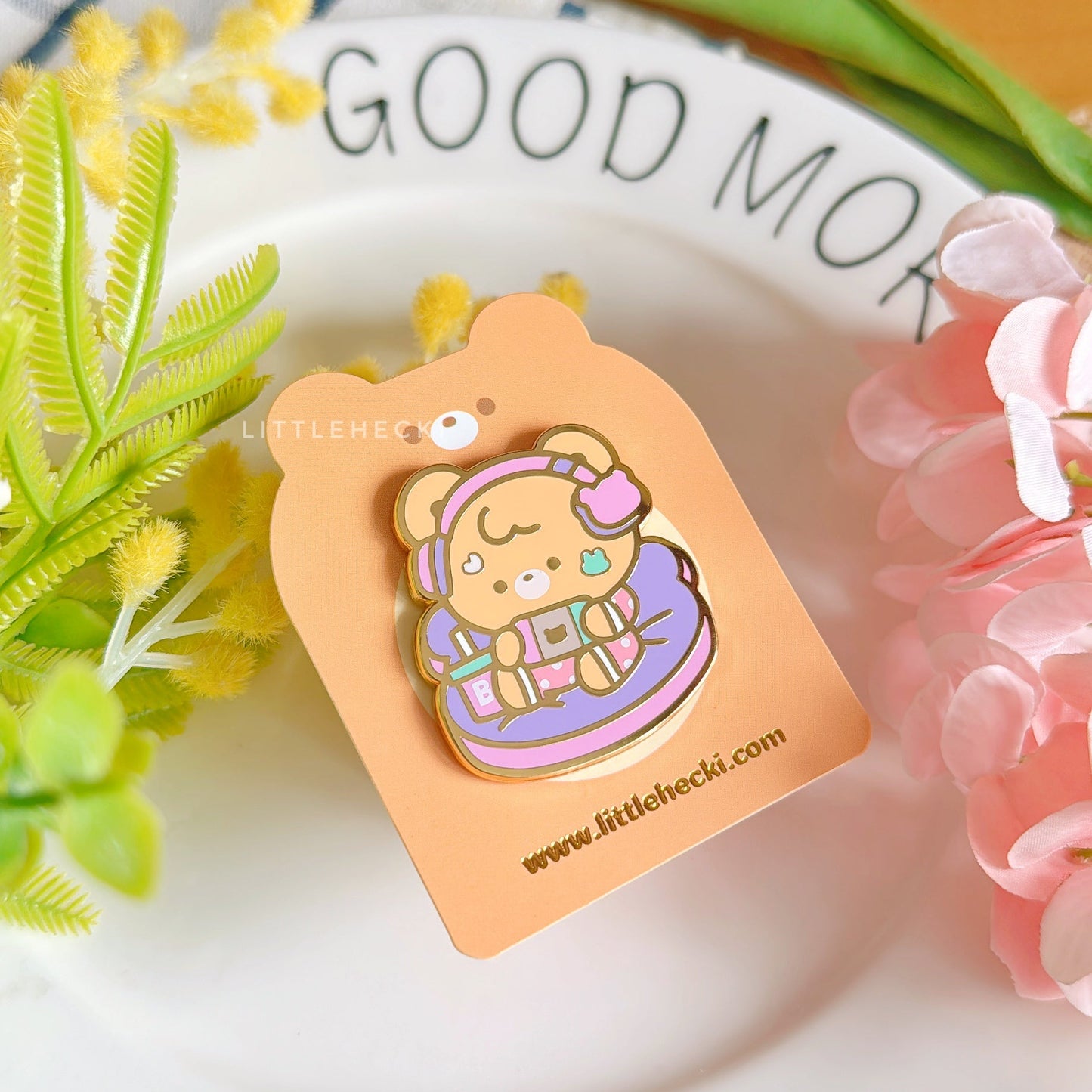 Gamer Beary Enamel Pin