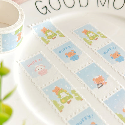 Puffy Jacket Stamp Washi Tape