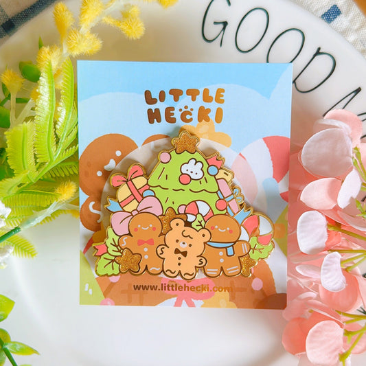 Christmas Beary Giant Enamel Pin