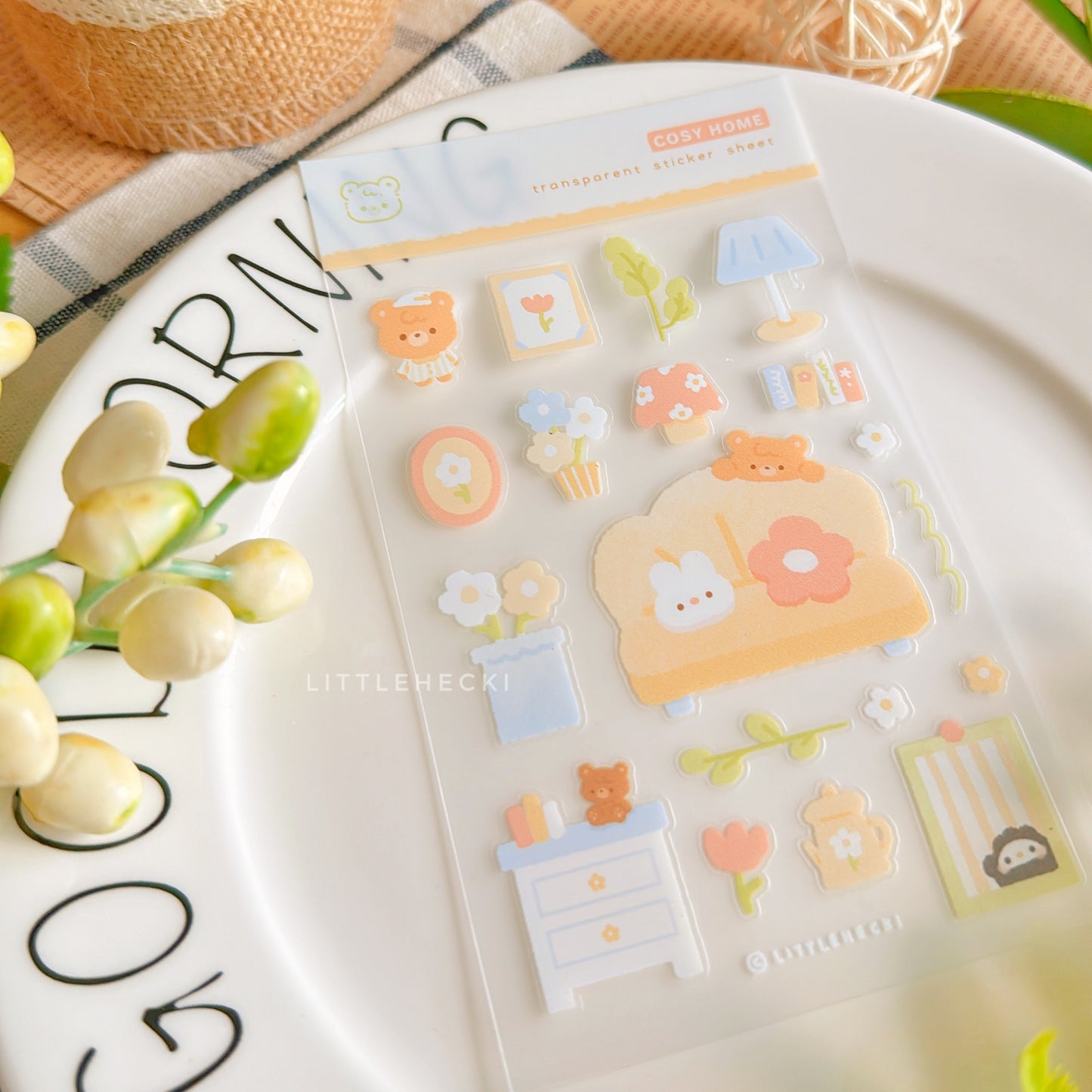 Cosy Home Transparent Sticker Sheet