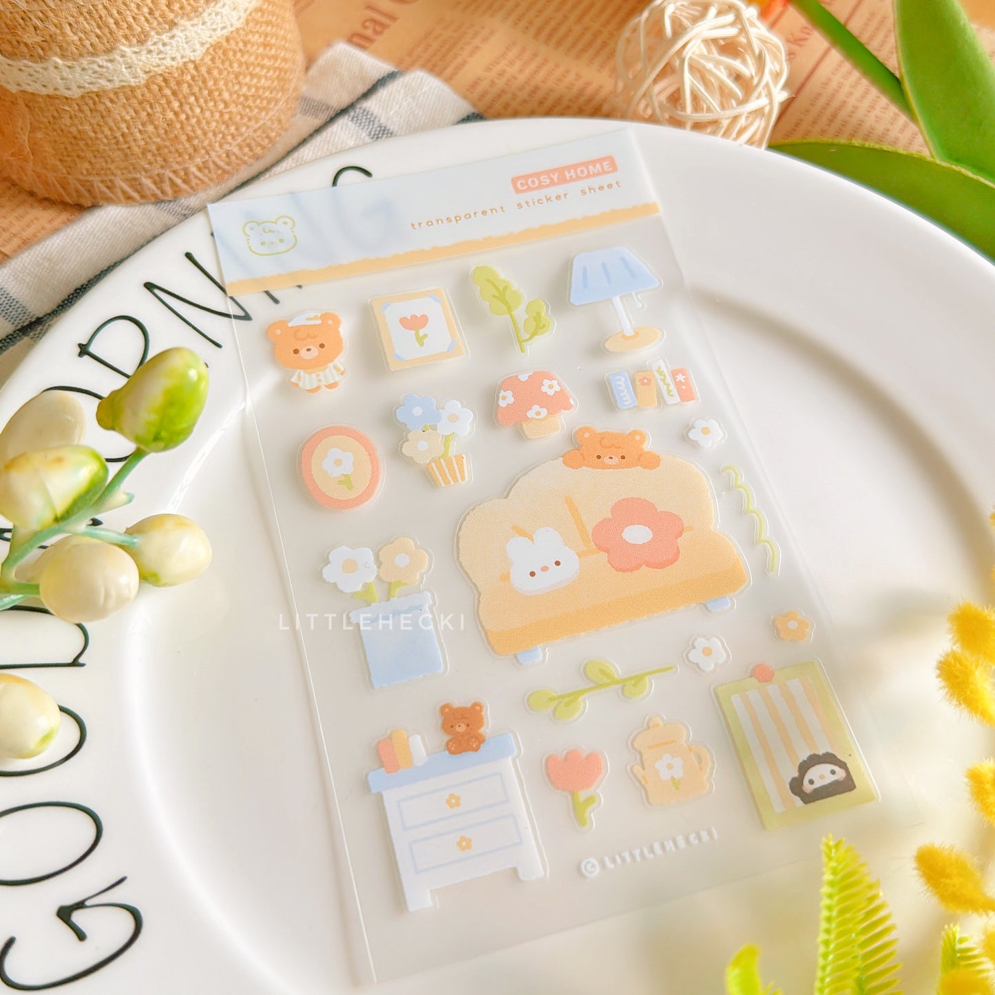 Cosy Home Transparent Sticker Sheet