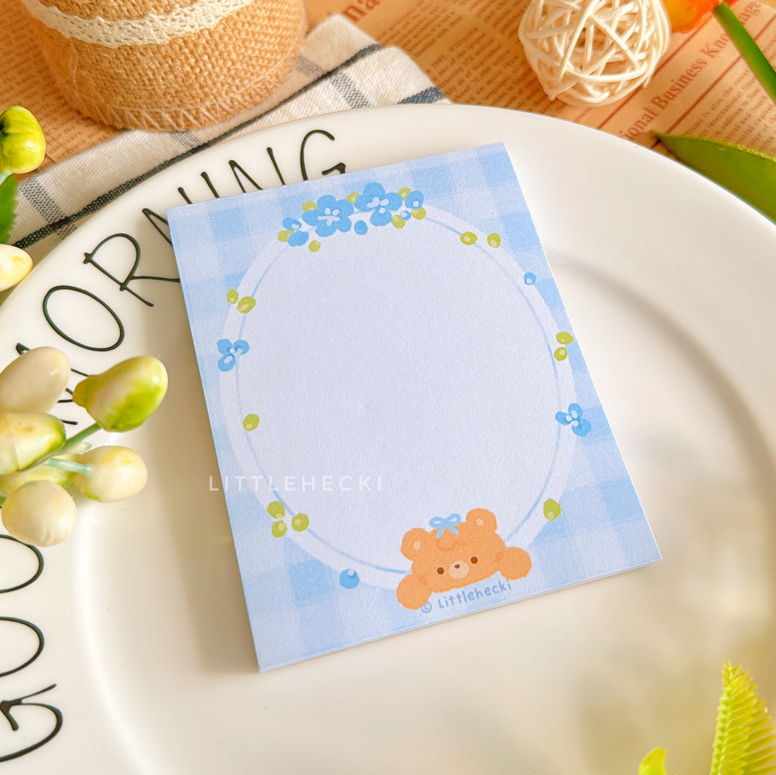 Lovely Beary Notepad Littlehecki