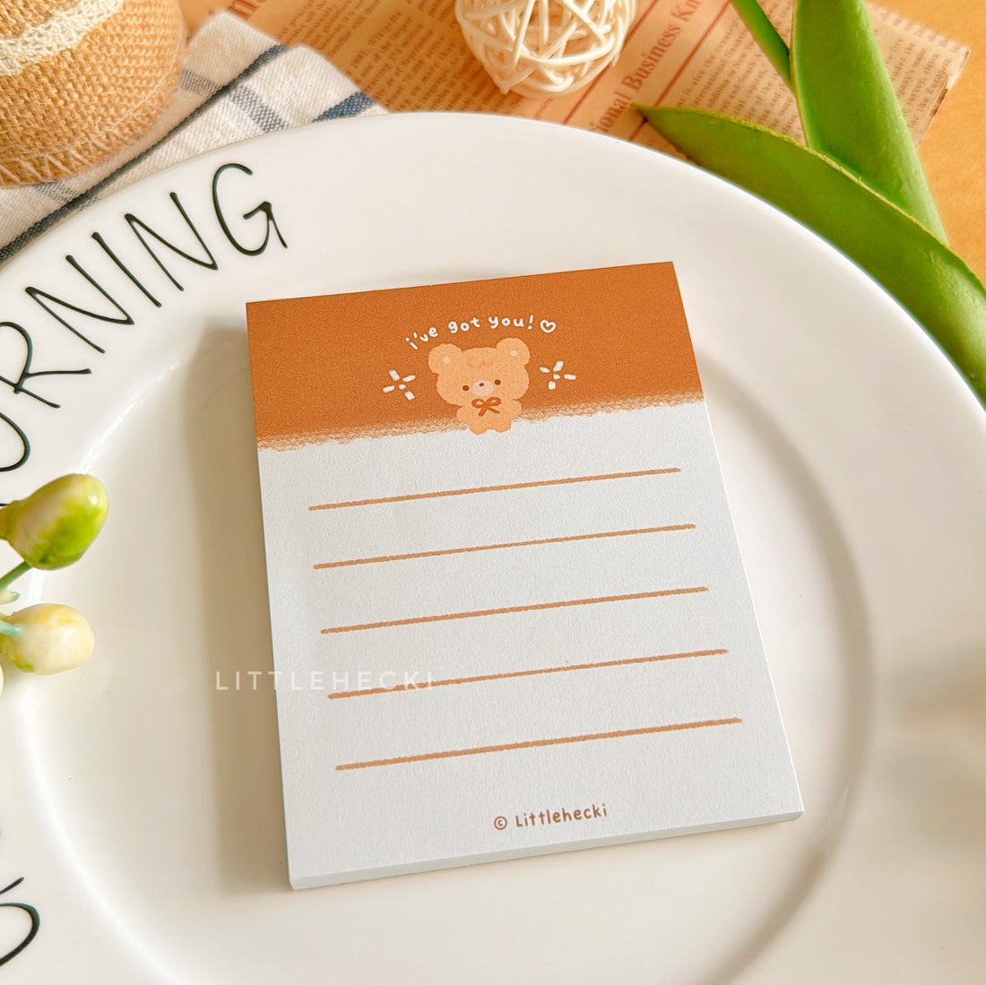 Supportive Beary Notepad Littlehecki