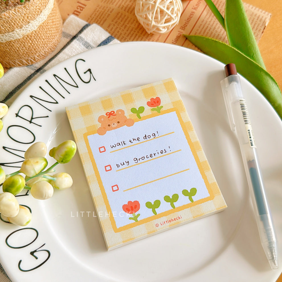 Yellow ToDo List Notepad Littlehecki