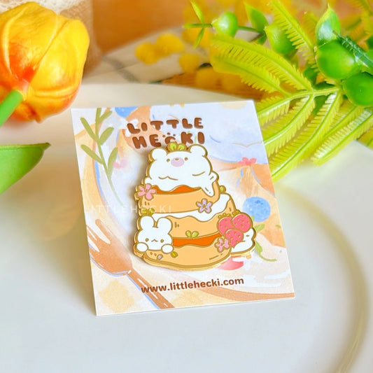 Pancake Beary Enamel Pin