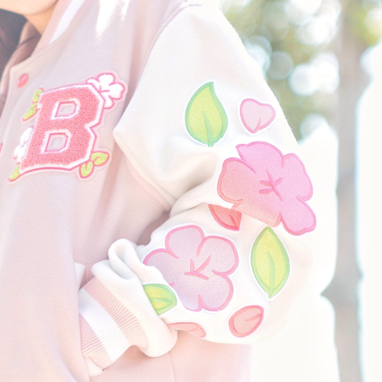 Spring Beary Varsity Jacket