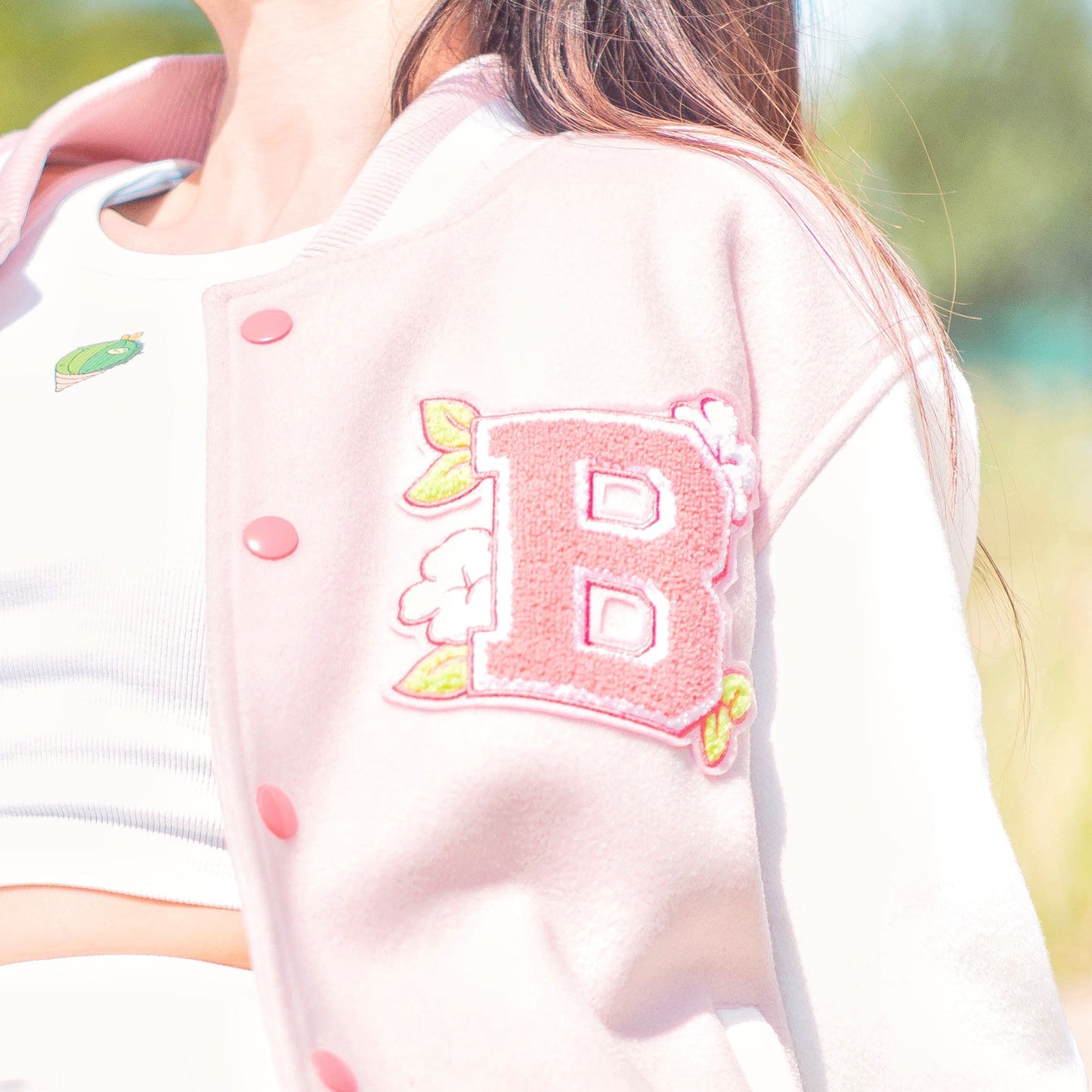 Spring Beary Varsity Jacket