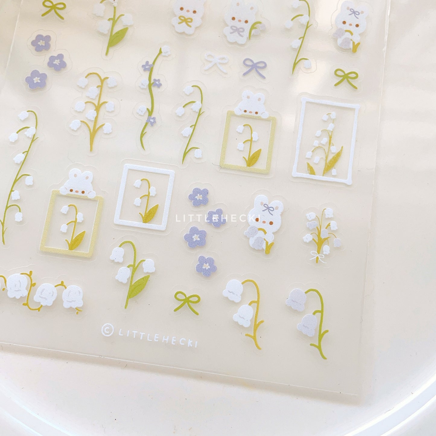 Lily Of The Valley Transparent Sticker Sheet